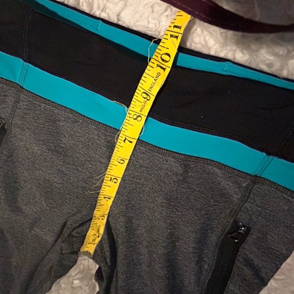 Lululemon Inspire Tight II (Mesh) Heathered Black full length zip bb - Picture 5 of 15